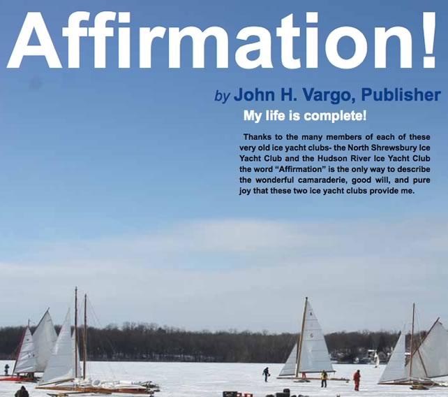 Affirmation Ice Boating