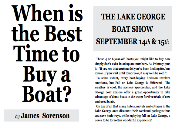 When to Buy a Boat